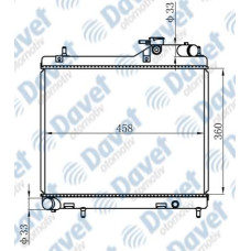 MOTOR SU RADYATORU BRAZING ACCENT ADMIRE 1.5 CRDI 02-05  468X360X16 MANUEL SANZU