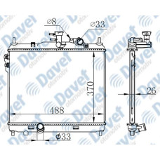 MOTOR SU RADYATORU BRAZING GETZ 1.5 CRDI 03> MANUEL SANZUMAN KLIMASIZ 495X370