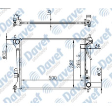 MOTOR SU RADYATORU BRAZING HYUNDAI I20 1.4 08-> 1.2 12-> OTOMATIK SANZUMAN 500X3