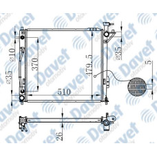 MOTOR SU RADYATORU BRAZING KIA SORENTO 2,2 CRDI 10> - HYUNDAI SANTA FE 2,0 CRDI