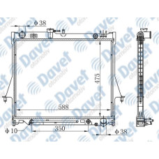 MOTOR SU RADYATORU BRAZING ISUZU PICKUP 06 OTOMATIK SANZUMAN 475X588X26   ####