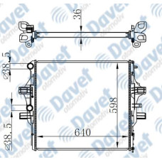 MOTOR SU RADYATORU BRAZING DAILY 13-> 640X598X36 MANUEL SANZUMAN