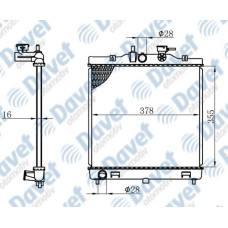 MOTOR SU RADYATORU BRAZING KIA PICANTO 1.0-1.1 04-> 410X378X16 MANUEL SANZUMAN