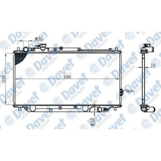 MOTOR SU RADYATORU BRAZING KIA SCHUMA MANUEL SANZUMAN 345X698X16   ####