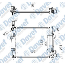 MOTOR SU RADYATORU BRAZING PICANTO 1.0I-1.2I 11-> OTOMATIK SANZUMAN 420X368X16