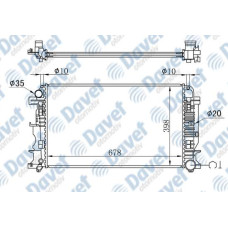 MOTOR SU RADYATORU BRAZING SPRINTER 06>CRAFTER 06> 2.5TDI MANUEL SANZUMAN 678X39