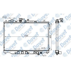 MOTOR SU RADYATORU BRAZING MAZDA 626 87-92 MANUEL SANZUMAN 400X648X16