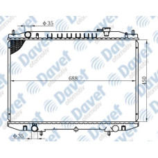 MOTOR SU RADYATORU BRAZING NISSAN SKYSTAR  MANUEL SANZUMAN 450X688X26