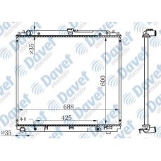 MOTOR SU RADYATORU BRAZING NISSAN NAVARA 05-> 600X688X26 OTOMATIK SANZUMAN   ###