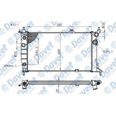 MOTOR SU RADYATORU BRAZING ASTRA F 1.4-1.6-1.8-2.0  585X348X26 OTOMATIK SANZUMAN