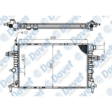 MOTOR SU RADYATORU BRAZING ASTRA G 98-> MANUEL SANZUMAN 600X368X26