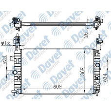 MOTOR SU RADYATORU BRAZING Z14XEP Z16XE MERIVA A MANUEL SANZUMAN 608X368X26