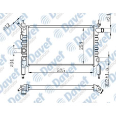 MOTOR SU RADYATORU BRAZING ASTRA F 1.4I-1.6I  525X298X22 MANUEL SANZUMAN