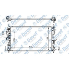 MOTOR SU RADYATORU BRAZING ASTRA J 09>2.0 CDTI 680X398X26 OTOMATIK SANZUMAN