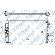 MOTOR SU RADYATORU BRAZING ASTRA J 09>2.0CDTI MANUEL SANZUMAN 680X398X26