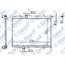 MOTOR SU RADYATORU BRAZING KALIN TIP P206 98-> 380X538X22  MANUEL SANZUMAN   ###