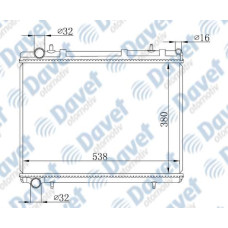 MOTOR SU RADYATORU BRAZING P307 04>C4 04> 1.6HDI-2.0 16V  538X380X26 MANUEL SANZ