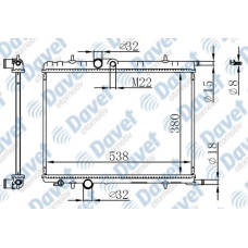 MOTOR SU RADYATORU BRAZING P307 1.6I 00-08 MANUEL SANZUMAN 380X538X22   ####