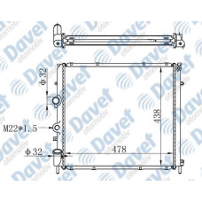 MOTOR SU RADYATORU BRAZING KANGOO 97> 1.9D KLIMASIZ-> 478X438X32 MANUEL SANZUMAN