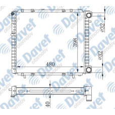 MOTOR SU RADYATORU BRAZING R19 1.9D-1.7D MANUEL SANZUMAN 480X395X40