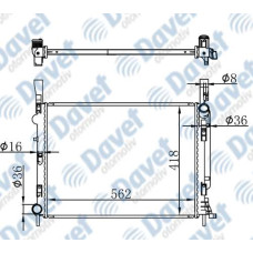 MOTOR SU RADYATORU BRAZING KANGOO 1.5 DCI 86 PC 09-> MANUEL SANZUMAN 562X418X26