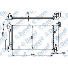 MOTOR SU RADYATORU BRAZING COROLLA 02-07 AVENSIS 03-08 MANUEL SANZUMAN 598X349X1