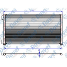 KLIMA RADYATORU KONDENSER BRAZING DOBLO 01> IDEA 04>PUNTO 03> 1.3 JTD-1.9JTD 605