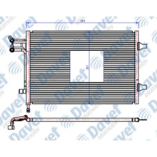 KLIMA RADYATORU KONDENSER BRAZING FIESTA V-FUSION 04> 1.6TDCI 583X373X16 AT/MT S