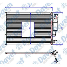 KLIMA RADYATORU KONDENSER BRAZING FIESTA VI 1.4I-1.4 TDCI 08-> 570X345X16 AT/MT