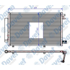 KLIMA RADYATORU KONDENSER BRAZING FIESTA VI 1.4I-1.4 TDCI 08-> 605X351X16 AT/MT