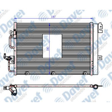 KLIMA RADYATORU KONDENSER BRAZING OPEL ASTRA H 1.4I-1.6I 04-> 585X367X16  AT/MT