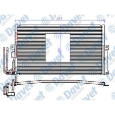 KLIMA RADYATORU KONDENSER BRAZING VECTRA B 610X368  AT/MT SANZUMAN