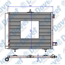 KLIMA RADYATORU KONDENSER BRAZING 207 1.4 UC AYAK 420X374X16  AT/MT SANZUMAN   #