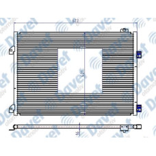 KLIMA RADYATORU KONDENSER BRAZING CLIO SYMBOL 1.5 DCI 04>  AT/MT SANZUMAN 658X41