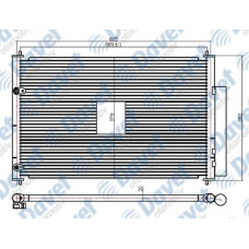 KLIMA RADYATORU KONDENSER BRAZING AURIS-COROLLA 07>VERSO 09> 2.0-2.2D-4D 1ADFTV-