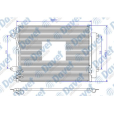 KLIMA RADYATORU KONDENSER BRAZING PASSAT 05> 615X425X16  AT/MT SANZUMAN