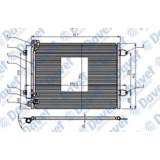 KLIMA RADYATORU KONDENSER BRAZING PASSAT VII 1.6I-1.9 TDI 05-> 615X425X16  AT/MT