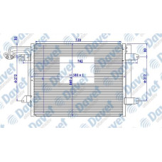 KLIMA RADYATORU KONDENSER BRAZING CADDY III-TOURAN 03-09 1.4-1.6-1.9-2.0TDI 580X