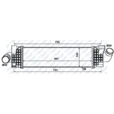 TURBO RADYATORU INTERCOOLER FOCUS II-FOCUS II C-MAX 1.6TDCI / 1.8TDCI/2.0TDCI C-