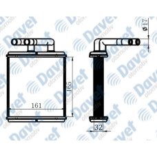 KALORIFER RADYATORU BRAZING ISUZU NPR66 CHAMPION SAMPIYON 165×161×26   ####