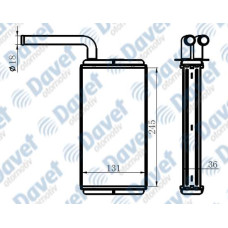 KALORIFER RADYATORU BRAZING P106 91-> SAXO 245X131X36  AT/MT SANZUMAN   ####