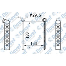 KALORIFER RADYATORU BRAZING CLIO IV-LOGAN II 13-> 130X185X26 AT/MT SANZUMAN