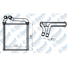 KALORIFER RADYATORU BRAZING GOLF-PASSAT-CC-SUPERB-YETI-TIGUAN-SCIROCCO 155X198X2