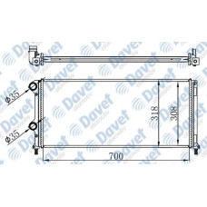 MOTOR SU RADYATORU DOBLO 1.9 JTD-1.3MTJ 700X305X38 MANUEL SANZUMAN