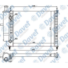 MOTOR SU RADYATORU MAREA BIDONLU 96-> 480X415X34 MANUEL SANZUMAN