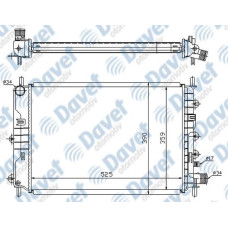 MOTOR SU RADYATORU ESCORT CLX MANUEL SANZUMAN 525X365X42