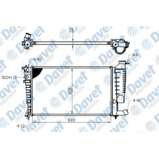 MOTOR SU RADYATORU P306-XSARA 93-97 1,8-1,6I KLIMALI  610 X 378 X 23 MANUEL SANZ