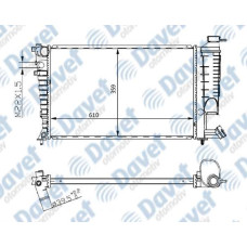 MOTOR SU RADYATORU P306-XSARA 93-97 1,8-1,6I  KLIMALI SEKMANLI 610 X 378 X 23 MA