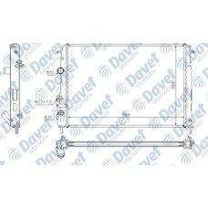 MOTOR SU RADYATORU MEGANE 95-> MANUEL SANZUMAN  586X415X23