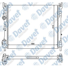 MOTOR SU RADYATORU CLIO II 1.5DCI MANUEL SANZUMAN  480X415X23